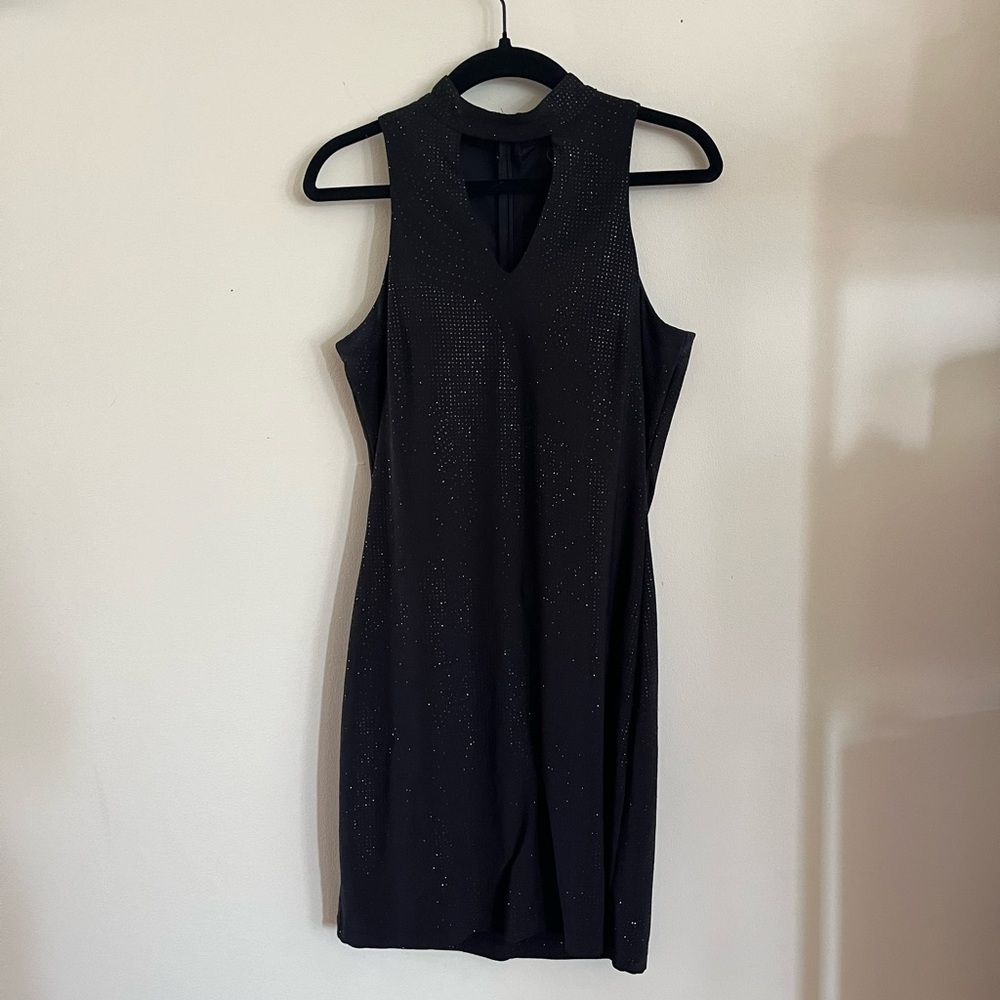 Black Sparkly Mini Dress